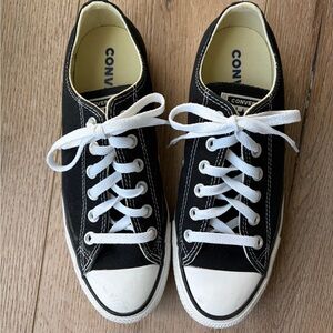 Converse Classic Black and White Lace-Up Shoes